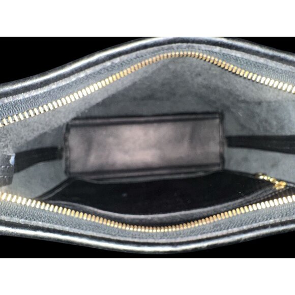 VTG Coach Purse Black Leather Brass Legacy Hobo Bag 9058 Costa Rica 2002 Y2K - Picture 8 of 9